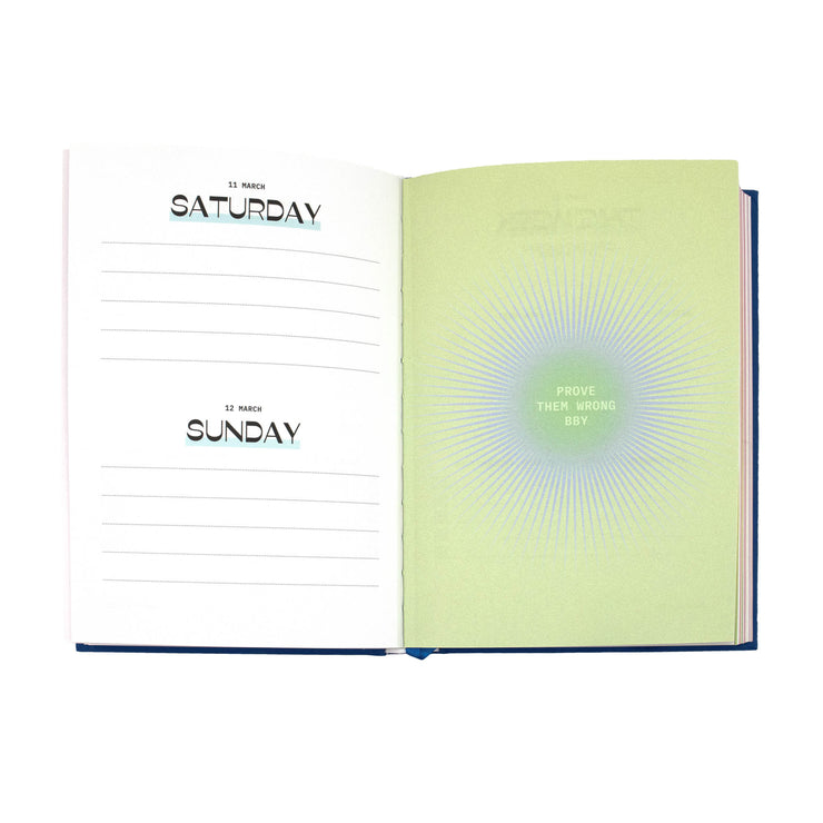 A5 2023 Diary - Daily View BLUE