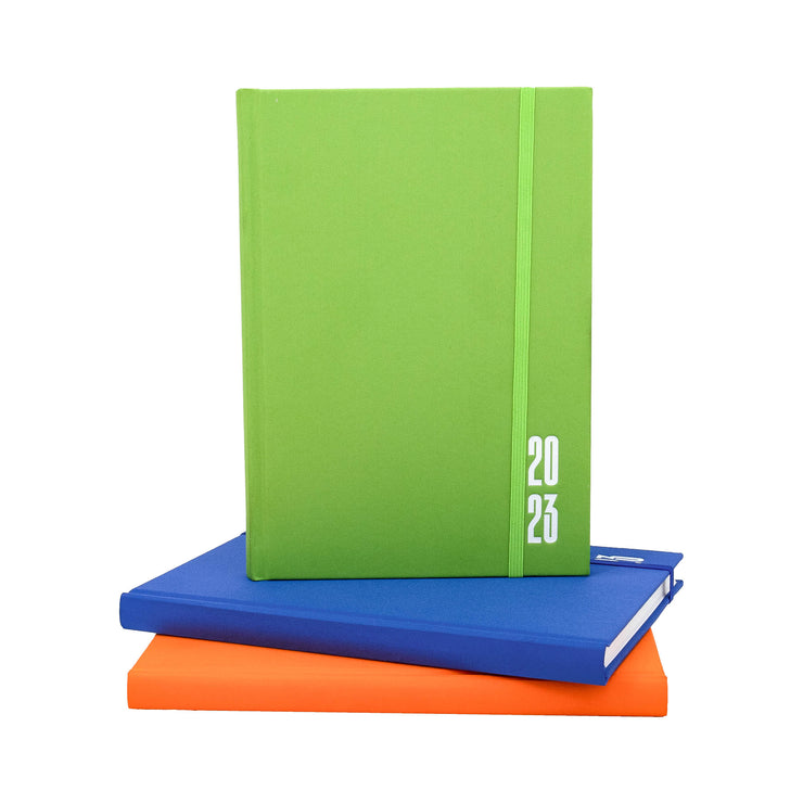 A5 2023 Diary - Weekly View GREEN