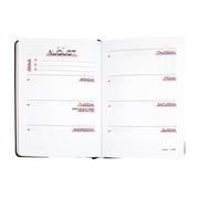 A5 2023 Diary - Weekly View BLACK